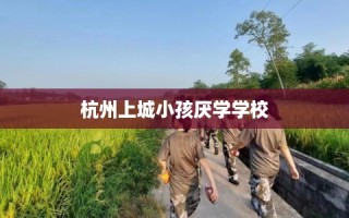 杭州上城小孩厌学学校