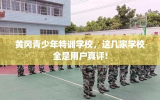 黄冈青少年特训学校，这几家学校全是用户真评!