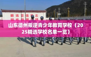 山东德州叛逆青少年教育学校（2025精选学校名单一览）
