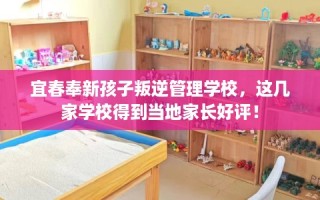 宜春奉新孩子叛逆管理学校，这几家学校得到当地家长好评！