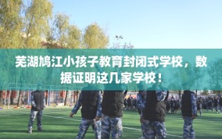 芜湖鸠江小孩子教育封闭式学校，数据证明这几家学校！