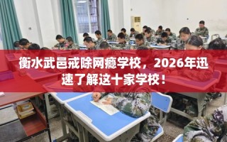衡水武邑戒除网瘾学校，2026年迅速了解这十家学校！