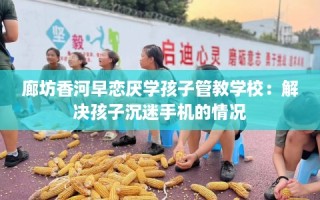 廊坊香河早恋厌学孩子管教学校：解决孩子沉迷手机的情况