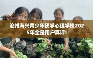 沧州海兴青少年厌学心理学校2025年全是用户真评!