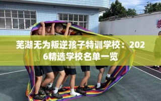 芜湖无为叛逆孩子特训学校：2026精选学校名单一览