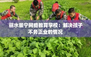 丽水景宁网瘾教育学校：解决孩子不务正业的情况