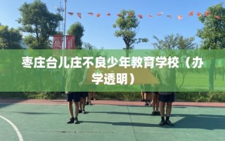 枣庄台儿庄不良少年教育学校（办学透明）