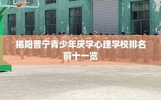 揭阳普宁青少年厌学心理学校排名前十一览