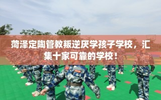 菏泽定陶管教叛逆厌学孩子学校，汇集十家可靠的学校！