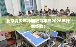 北京青少年特训教育学校2026年行家经验！