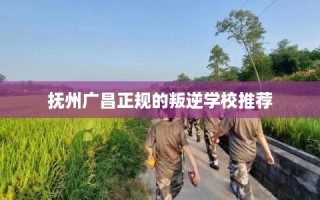抚州广昌正规的叛逆学校推荐