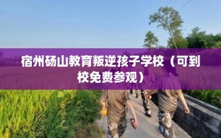 宿州砀山教育叛逆孩子学校（可到校免费参观）