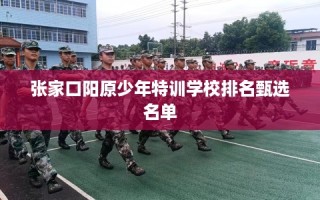 张家口阳原少年特训学校排名甄选名单