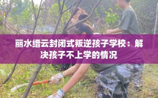 丽水缙云封闭式叛逆孩子学校：解决孩子不上学的情况