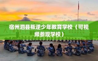 宿州泗县叛逆少年教育学校（可视频参观学校）