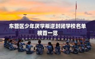 东营区少年厌学叛逆封闭学校名单榜首一览