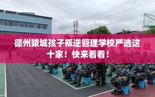 德州陵城孩子叛逆管理学校严选这十家！快来看看！