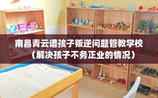 南昌青云谱孩子叛逆问题管教学校（解决孩子不务正业的情况）