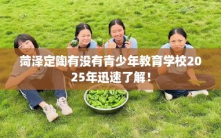 菏泽定陶有没有青少年教育学校2025年迅速了解！