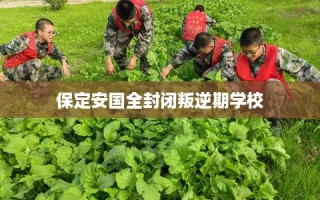 保定安国全封闭叛逆期学校