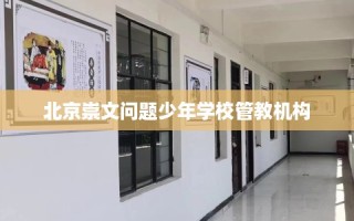 北京崇文问题少年学校管教机构