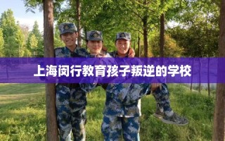 上海闵行教育孩子叛逆的学校
