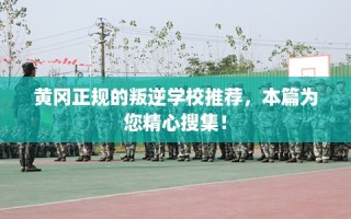 黄冈正规的叛逆学校推荐，本篇为您精心搜集！