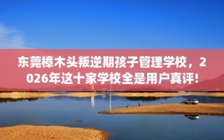 东莞樟木头叛逆期孩子管理学校，2026年这十家学校全是用户真评!