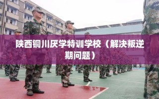 陕西铜川厌学特训学校（解决叛逆期问题）