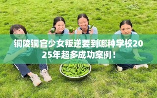 铜陵铜官少女叛逆要到哪种学校2025年超多成功案例！