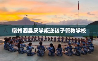 宿州泗县厌学叛逆孩子管教学校