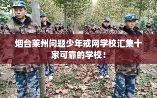 烟台莱州问题少年戒网学校汇集十家可靠的学校！